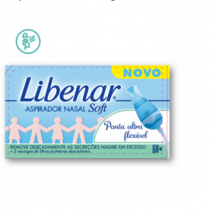 Libenar Baby Aspirador Nasal Soft + Recargas de Filtros Protetores Descartáveis